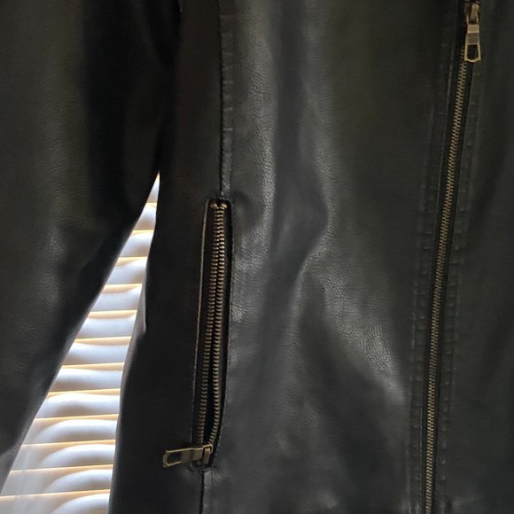 American Rag Dark Brown Faux Men's Leather Coat XL - Picture 4 of 12